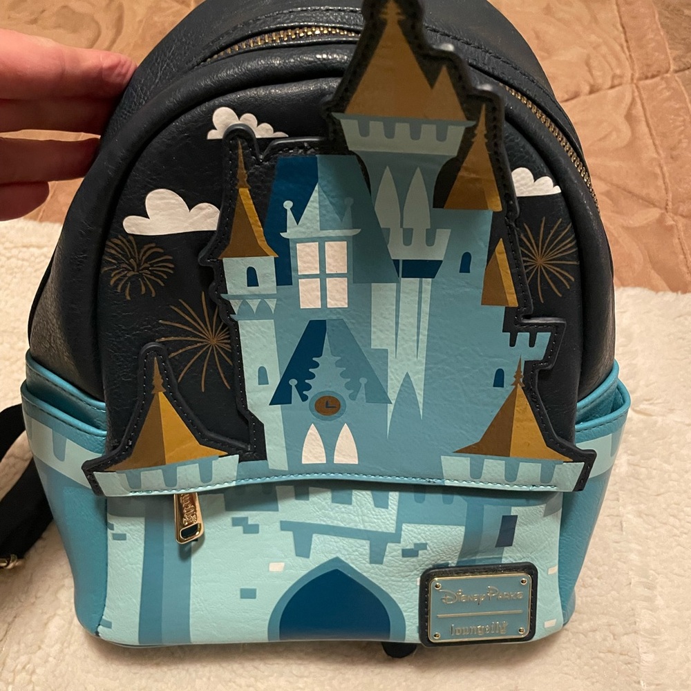 Rare Loungefly Cinderella’s Castle mini backpack!